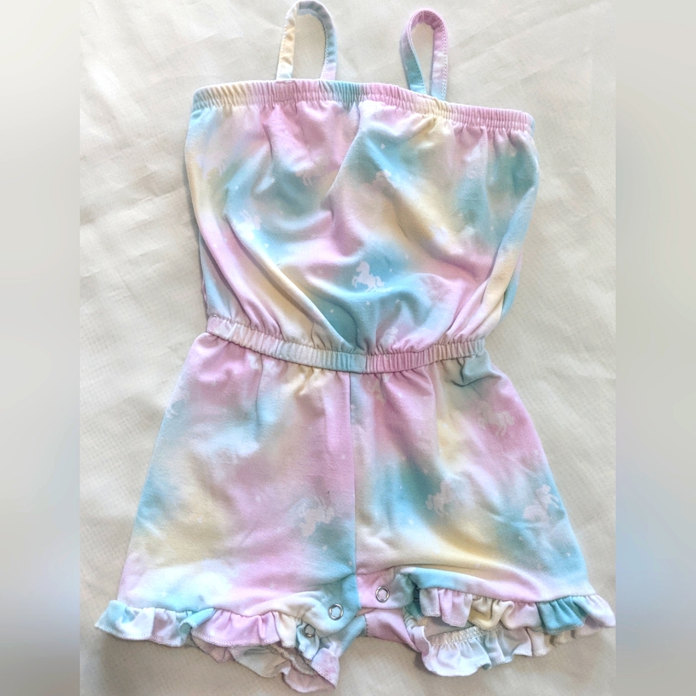 Forever Me Baby Girl Tie-dye Romper